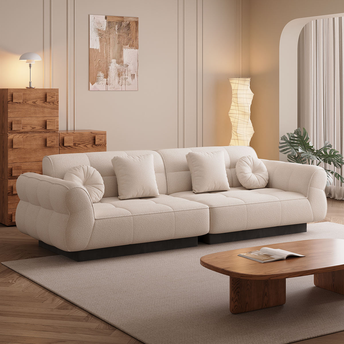 スタイリッシュソファ（210×98×86cm）