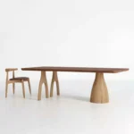 【無垢材ダイニングセット】BIFORCATO｜レクタングルテーブル＋チェア｜6サイズ展開｜完全受注製作 - Image 6