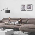 【コーナーソファ】ANGOLO｜ファブリック｜378×186cm｜ステンレス脚｜ハーフレザーアップグレード対応｜完全受注製作