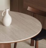 【無垢材ダイニングセット】TORRE｜円錐ペデスタル 丸テーブル＋チェアセット｜ターンテーブル付き｜完全受注製作 - Image 8