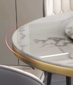 ダイニングセット（テーブル120+70×75cm＋チェア4脚） - Image 6