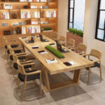 ダイニングテーブルセット TAVOLA 天然無垢材 大型 ワークダイニング 8人掛け／10人掛け対応 厳選直輸入 - Image 4
