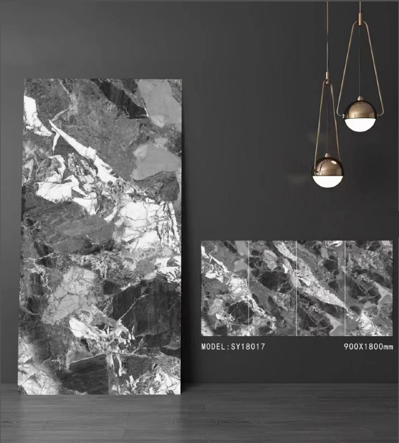 2 SY Stormy Grey | 大判セラミックタイル 900×1800mm | キッチン・家具天板・壁材・床材 | 送料無料 - Image 1