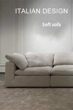 NUVOLA SOFFICE（ヌヴォラ・ソッフィチェ）— フランネルクラウドモジュラーソファ 130cm〜300cm - Image 8