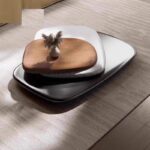 【高級輸入家具】SASSO サッソ イタリアンモダン スタッキング センターテーブル 3層 有機フォルム 150×70×30cm アート リビングテーブル ラグジュアリー - Image 5