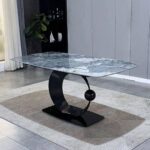 イタリアン モダン ダイニングセット「Pendolo」| セラミック（焼結石）× ステンレス | 160cm／180cm | 4人掛け／6人掛け - Image 3