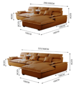 【高級輸入家具】ONDA オンダ イタリアンモダン L字ソファ ハイバック クラウドクッション 300/320/360cm 5〜6人掛け オーダーメイド セミオーダー 輸入ソファ ラグジュアリー - Image 7