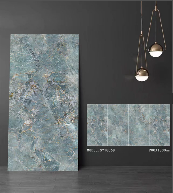 4 SY Teal Sage | 大判セラミックタイル 900×1800mm | キッチン・家具天板・壁材・床材 | 送料無料 - Image 1
