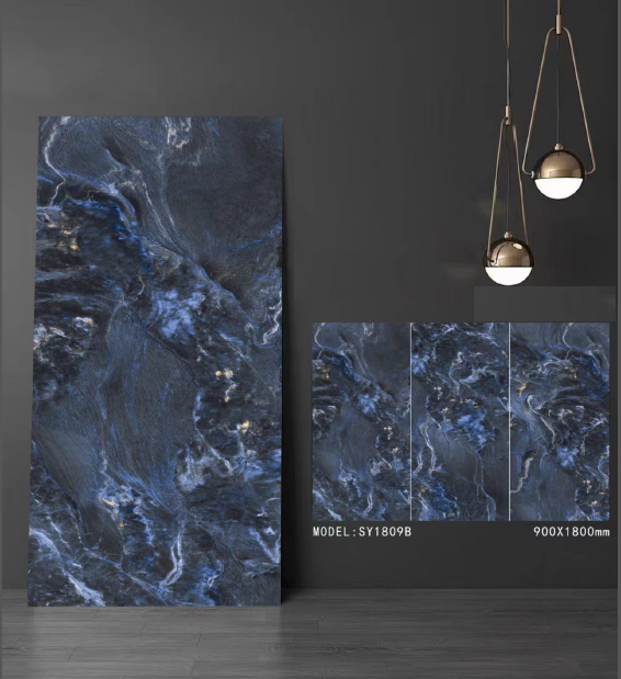 5 SY Deep Navy | 大判セラミックタイル 900×1800mm | キッチン・家具天板・壁材・床材 | 送料無料 - Image 1