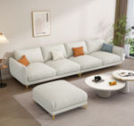 CAREZZA（カレッツァ）ソファ｜イタリアンモダン｜ラウンドアームデザイン｜オットマン/89cm/154cm/220cm/284cm