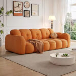 NUVOLINA（ヌヴォリーナ）— スカラップアームクラウドソファ 122cm〜356cm orange