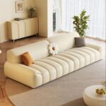 STRISCIA（ストリッシャ）— バーティカルチャンネルスクラッチレザーソファ 180cm〜320cm