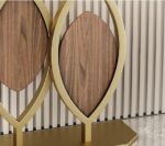 FOGLIA（フォリア）コンソールテーブル｜イタリアンモダン｜玄関 リビング 廊下｜セラミック天板 リーフ脚 ウッドアクセント｜幅100cm〜140cm - Image 5